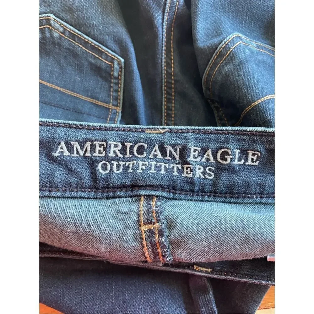 American Eagle Dark Wash Jeggings Size 4 Short